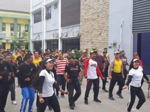 Polresta Tangerang Gelar Senam Kebhinekaan
