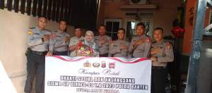 Siswa SIP Angkatan Ke-52 Polda Banten Anjangsana ke Mantan Polri Yang Sakit