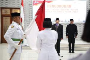 Bupati Tangerang Kukuhkan Pasukan Pengibar Bendera HUT RI ke-78