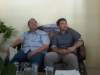 ..  Sekjen Forum Korbn Mafia Tanah Indonesia (FKMTI) Agus Muldya (kiri) dan Asisten ombudsman Banten Adam (kanan)
