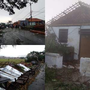 Puluhan Rumah Di Mauk Rusak Diterjang Angin Puting Beliung