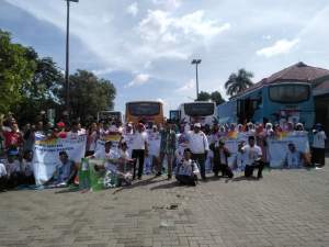Relawan RABU Hadiri Kampanye akbar Jokowi Maruf Amin