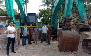 Polisi Limpahkan Berkas Tersangka Dugaan penambangan Tanah Ilegal
