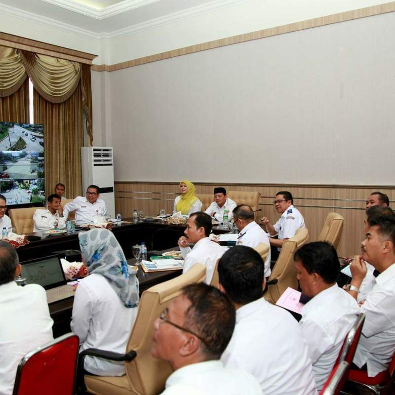 Rapat Percepatan pengembangan program Kawasan Ekonomi Khusus (KEK) Tanjung Lesung dan pembahasan terkait reaktivasi kereta api Rangkasbitung-Pandeglang