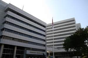 Ilustrasi gedung Sekretariatan Jenderal DPR RI, Jakarta.