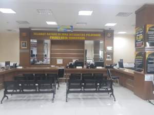 Ruang pelayanan Kaporesta Tangerang.