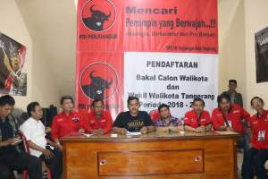 13 Bacalon Wali Kota Tangerang Ikut Penjaringan di PDI P