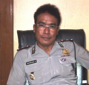 Kapolsek Tangerang Kompol Bambang Gunawan saat ditemui diruangannya