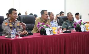 PJ Bupati Tangerang Hadiri Simulasi Pengamanan Pemilu