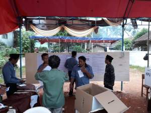 PSU Di TPS 01 Desa Bunar, Prabowo Unggul
