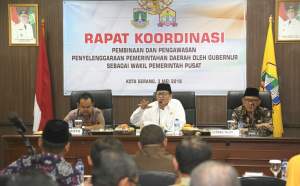 Gubernur Banten Hadiri Rapat Koordinasi Penyelenggaraan Pemerintah Daerah Kota Serang