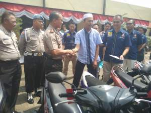 Polresta Tangerang Serahkan Sepeda Motor Hasil Curian