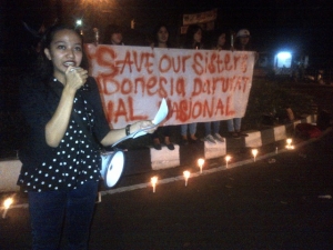 Indonesia Darurat Seksual: Mahasiswa Aksi Solidaritas Save Our Sister