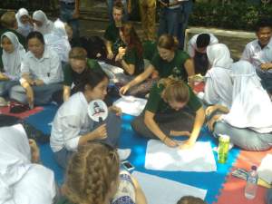 Pelajar Belanda Belajar Batik di SMAN 2 Kota Tangerang