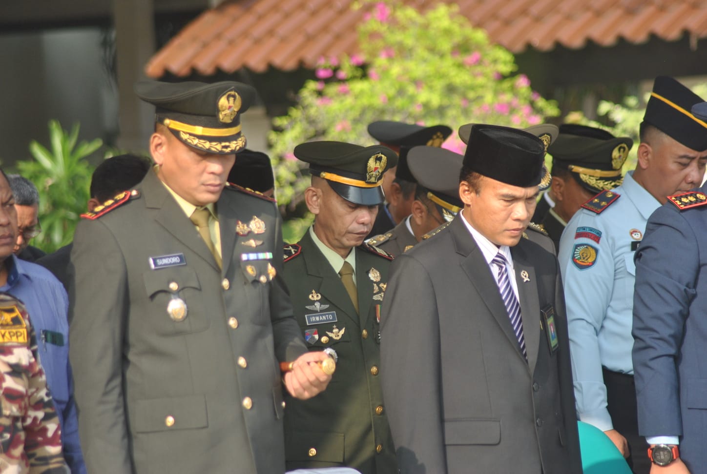 Danramil Tigaraksa Bersama Hadiri Upacara HUT Bhayangkara Ke 77 2