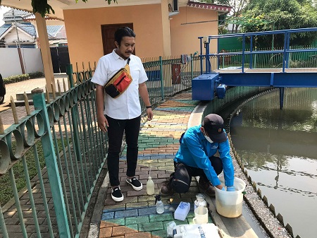 Dinas Perkimta Kota Tangerang Rutin Lakukan Pengujian Kualitas Air Pada Fasilitas Pengolahan Air Limbah Di Kota Tangerang 2