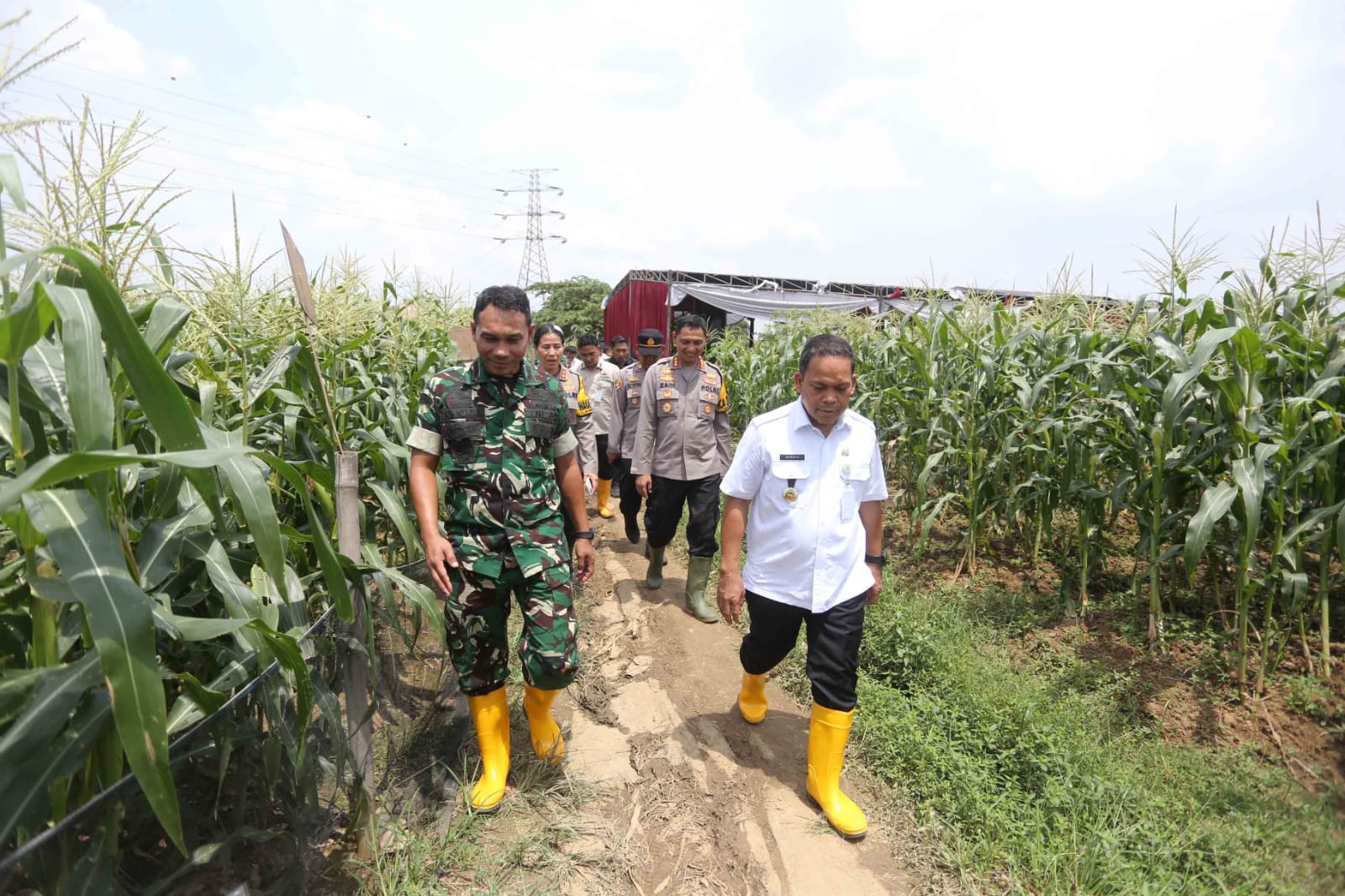 Dukung Misi Asta Cita Pemkot dan Polri Lakukan Penanaman Bibit Bersama Kelompok Tani Jantana