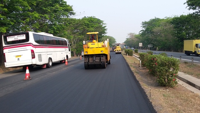 MMS meningkatkan Standar  Pelayanan Minimal SPM Jalan Tol melalui Overlay
