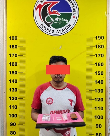 Sat Res Narkoba Polres Asahan Amankan Seorang Pria Pengedar Sabu 1