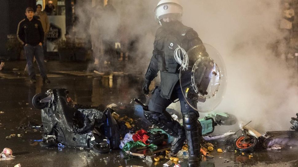 Suporter Rusuh di Brussels usai Timnas Belgia Kalah Atas Maroko 3