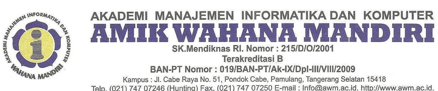 detaktangsel amik  wahana mandiri 1