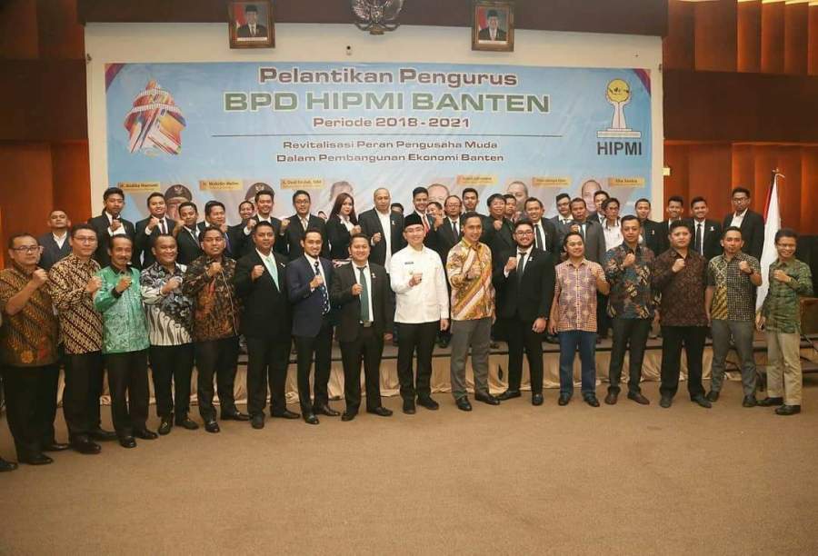 Pelantikan HIPMI Banten, Wagub Andika Ajak Anak Muda Berwirausaha