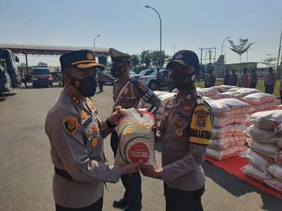 Tahap ke 4,  Polres Serang Distribusikan Bantuan Beras dari Yayasan Buddha Tzu Chi