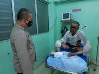 Penjaga malam di Sibolga dibakar OTK.(istimewa).