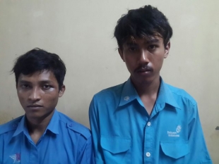 Dua pelaku diatas yang menyamar menjadi karyawan Telkom