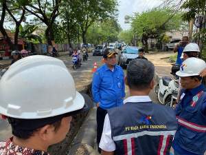 Direktur Teknik PERUMDAM TKR berikan Arahan pada Pelaksana Proyek SPAM Rajeg