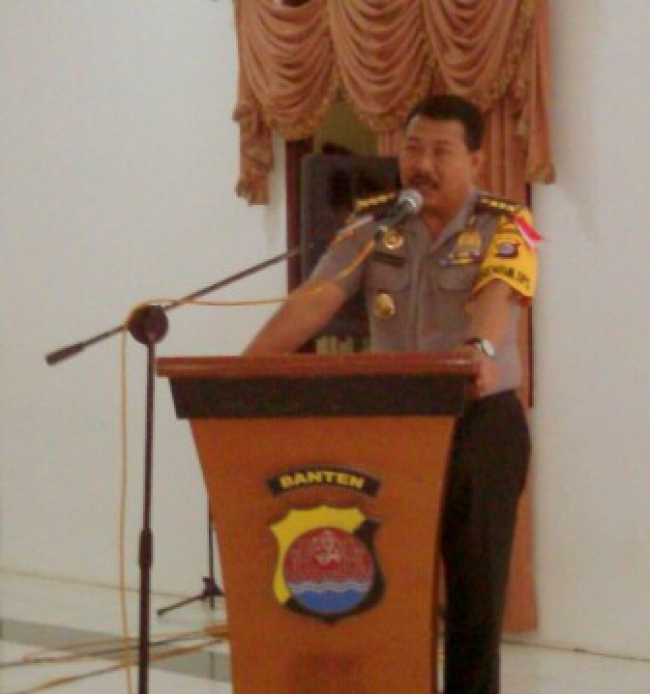 Kepala Biro Oprasional Polda Banten Kombes Pol Budi Harto