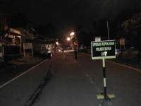 Razia kendaraan bermotor di wilayah hukum Polsek Lebak. 