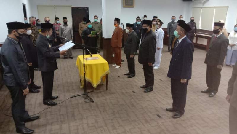 Sesuai Kepwal, Walikota Lantik 8 Pejabat Eselon II di Lingkungan Pemkot Serang