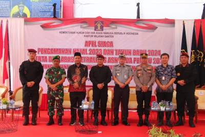 Tandatangani Komitmen Bersama, ASN Kemenkumham Banten Deklarasikan Netralitas Pemilu 2024