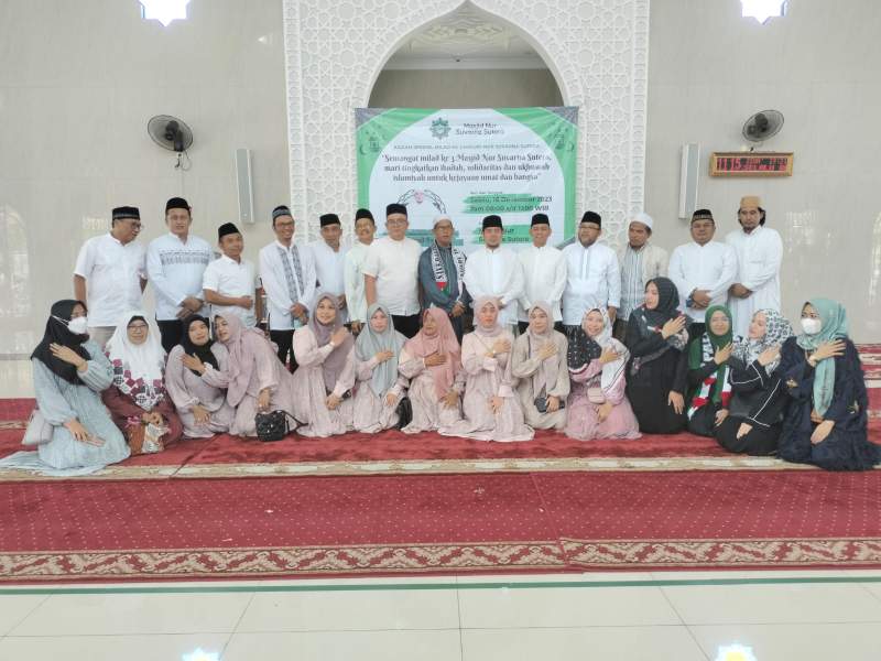 Ratusan Jemaah Hadiri Milad ke 3 Masjid Nur Suvarna Sutera