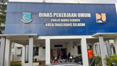 Kantor DSDABMBK Kota Tangsel di kawasan Kecamatan Setu (foto dok.dt/db)