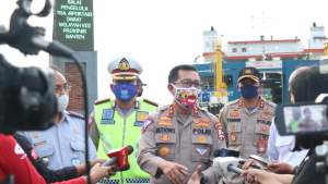 Ditlantas Polda Banten, Putarbalikkan 555 Unit Kendaraan Mudik Menuju Pelabuhan Merak