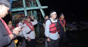 Pj Gubernur Ridwan Djamaludin Patroli Tambang Timah Ilegal di Perairan Teluk Kelabat