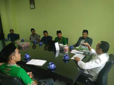 IPNU Banten saat beraudiensi dengan Wakil Bupati Lebak Ade Sumardi.