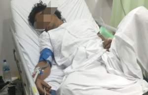 korban yang dikeroyok preman.