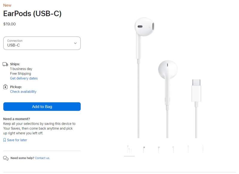 Sekarang Apple Punya Earpods dengan Port USB-C