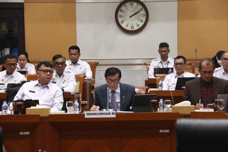 Raker Kemenkumham Bersama Komisi III DPR RI, Bahas Sukseskan Pemilu 2024