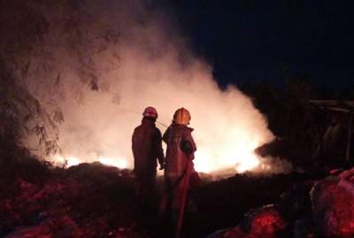 Akibat Bakar Sampah, Limbah Plastik di Curug Ludes Terbakar