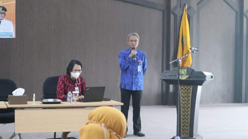 Sosialisasi TKDN oleh BPKP Provinsi Banten di Aula Diskominfo Kota Cilegon, Selasa (5/7/2022).