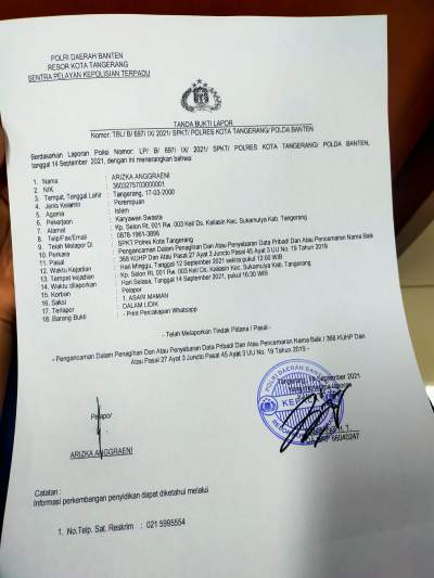 Diintimidasi Oleh Pinjaman Online, Buruh Pabrik Sepatu Lapor Polisi