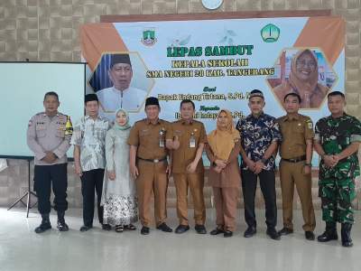Danramil 03/Lgk Hadiri Lepas Sambut Kepsek SMAN 28 Kab Tangerang