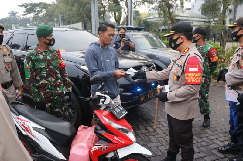Disiplinkan Warga, Polresta Bareng TNI dan Pemkab Gelar Operasi Yustisi