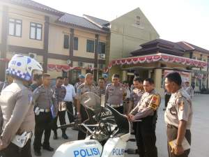 Polres Serang Menerima Kunjungan Tim Puslitbang Polri, Guna penelitian Kelayakan Kendaraan