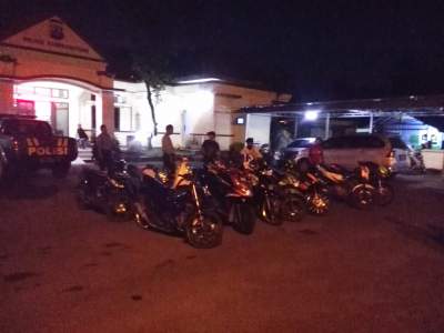 Polsek Rangkasbitung Tangkap Belasan Pembalap Liar