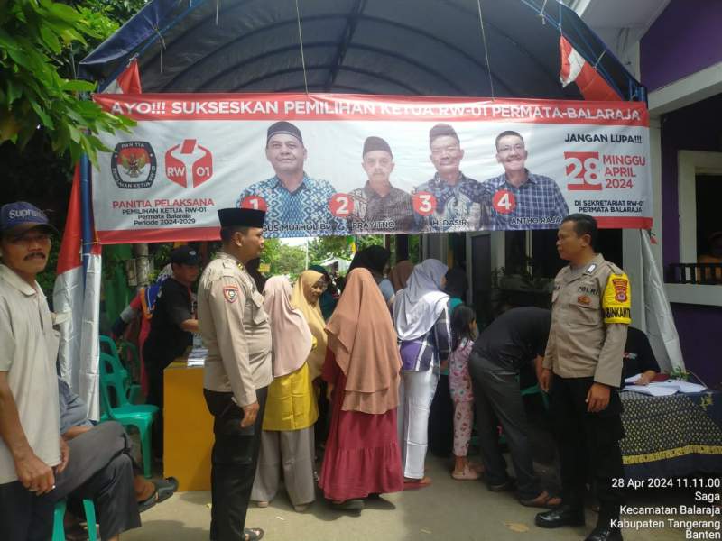 Ketua RW 1 Desa Saga Kec Balaraja Dipilih Langsung oleh Warga